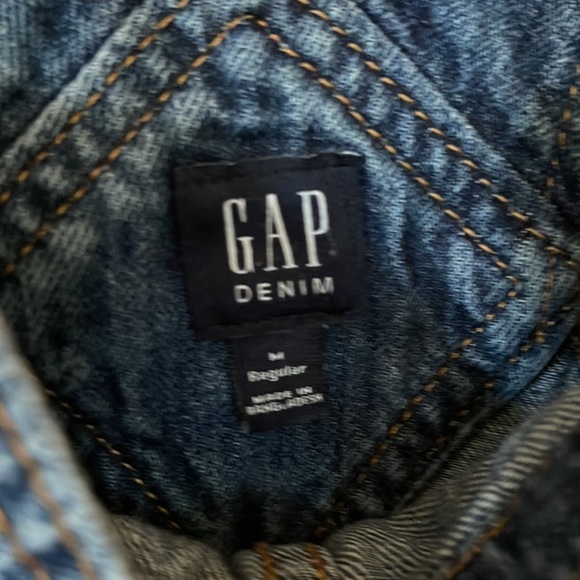 Gap girls distressed denim overalls. Size M. Great condition - Picture 2 of 4